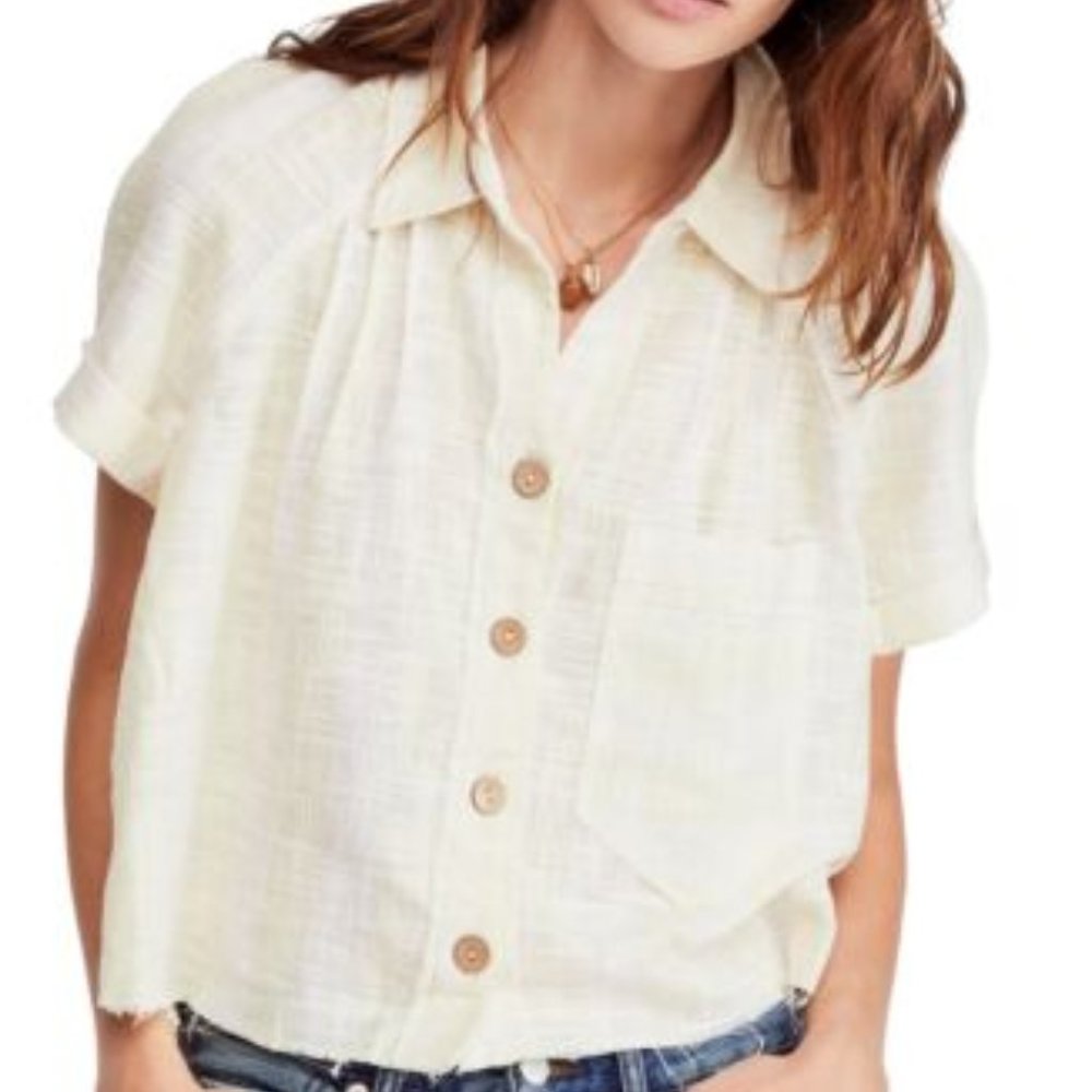 Free People Away at Sea Striped Top